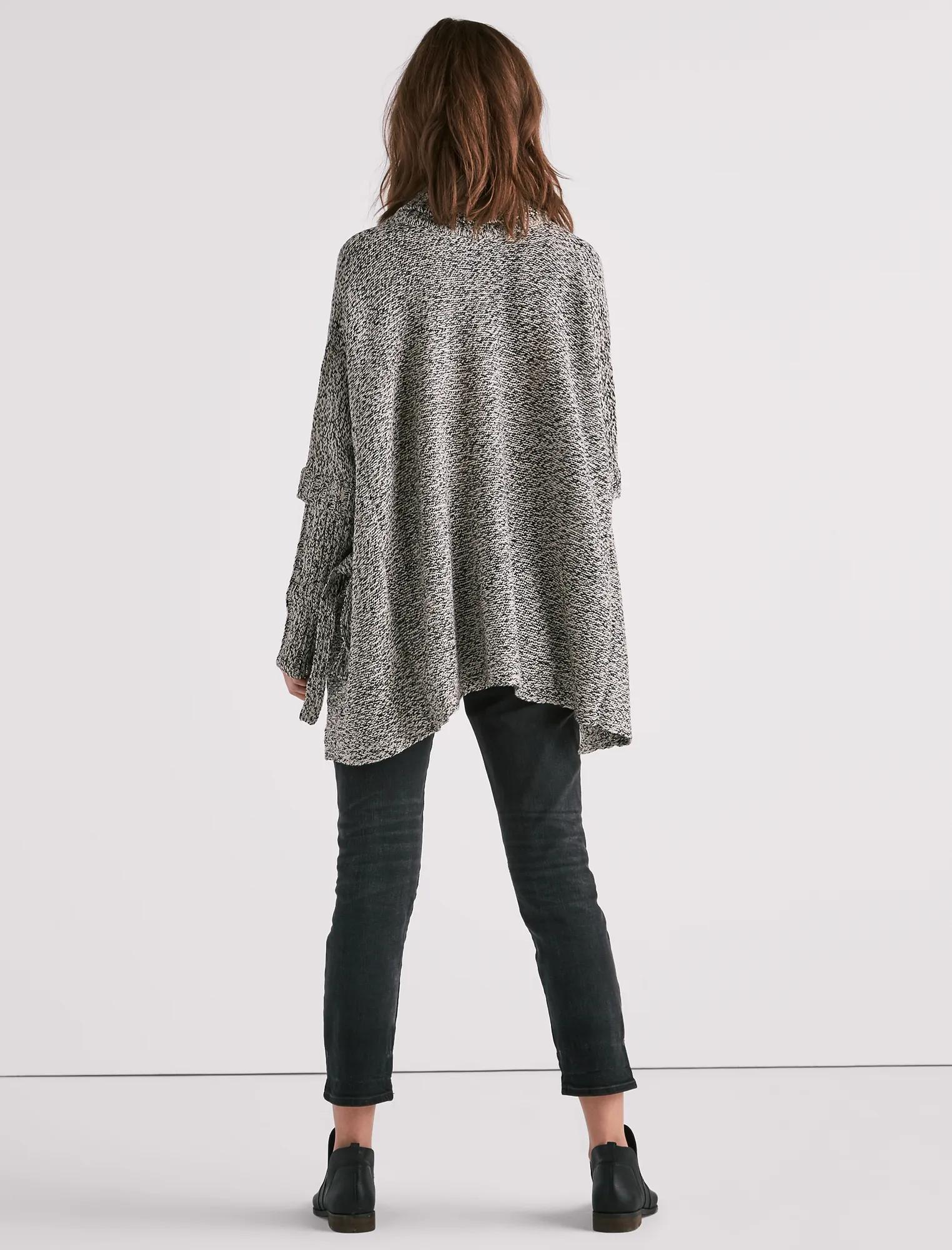 COWL NECK PONCHO, image 3