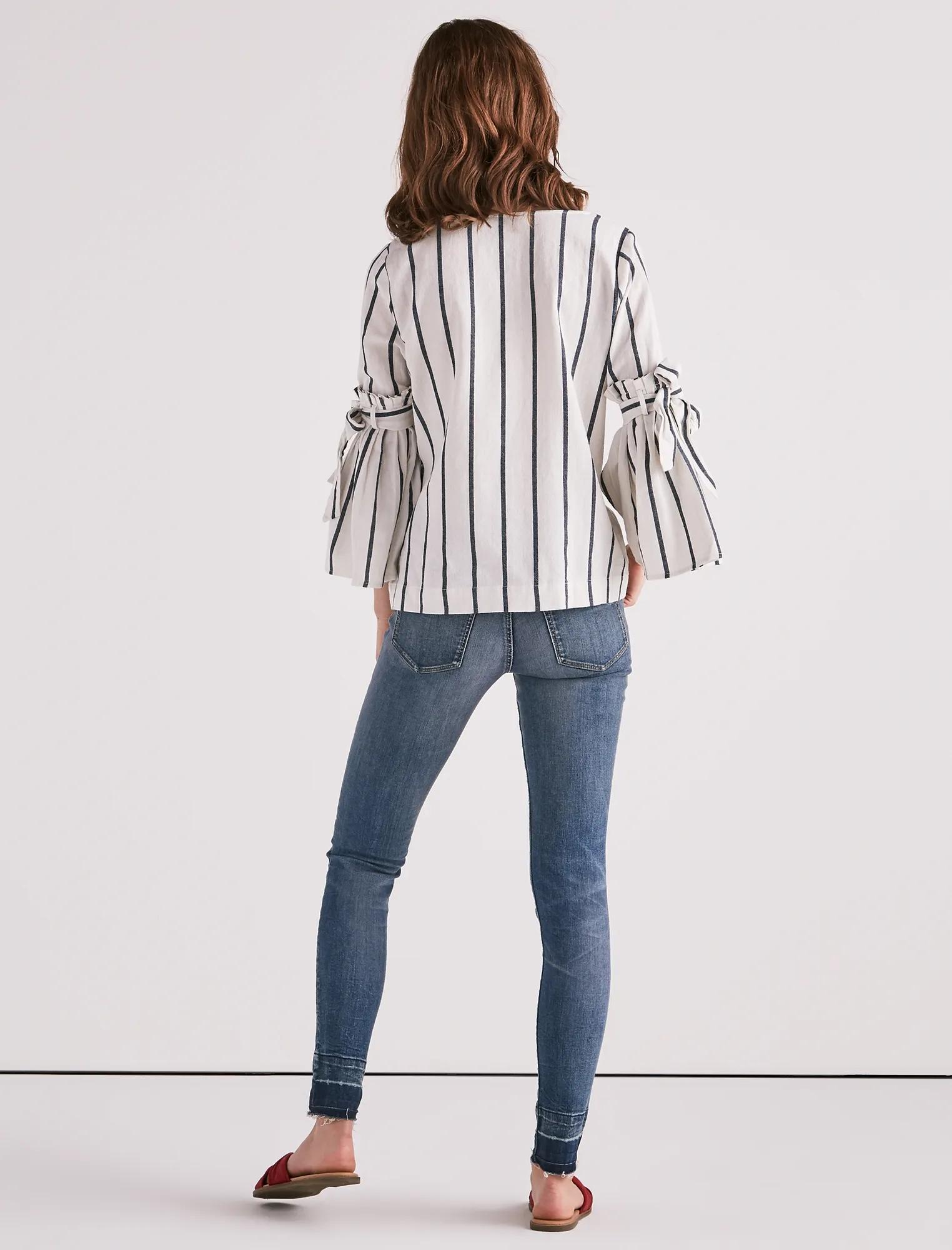 STRIPE BELL SLEEVE TOP, image 3