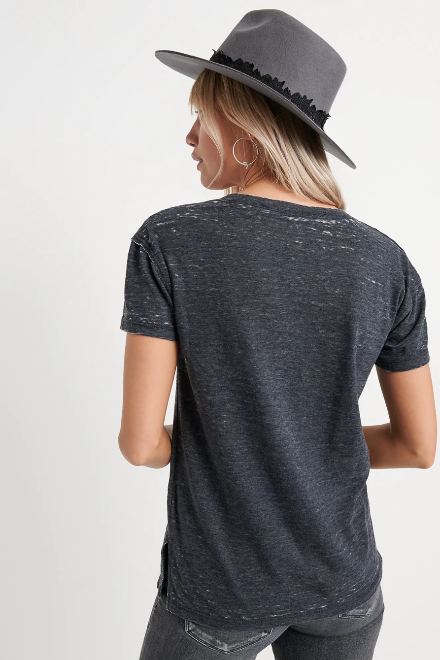 VENICE BURNOUT V-NECK TEE, image 3