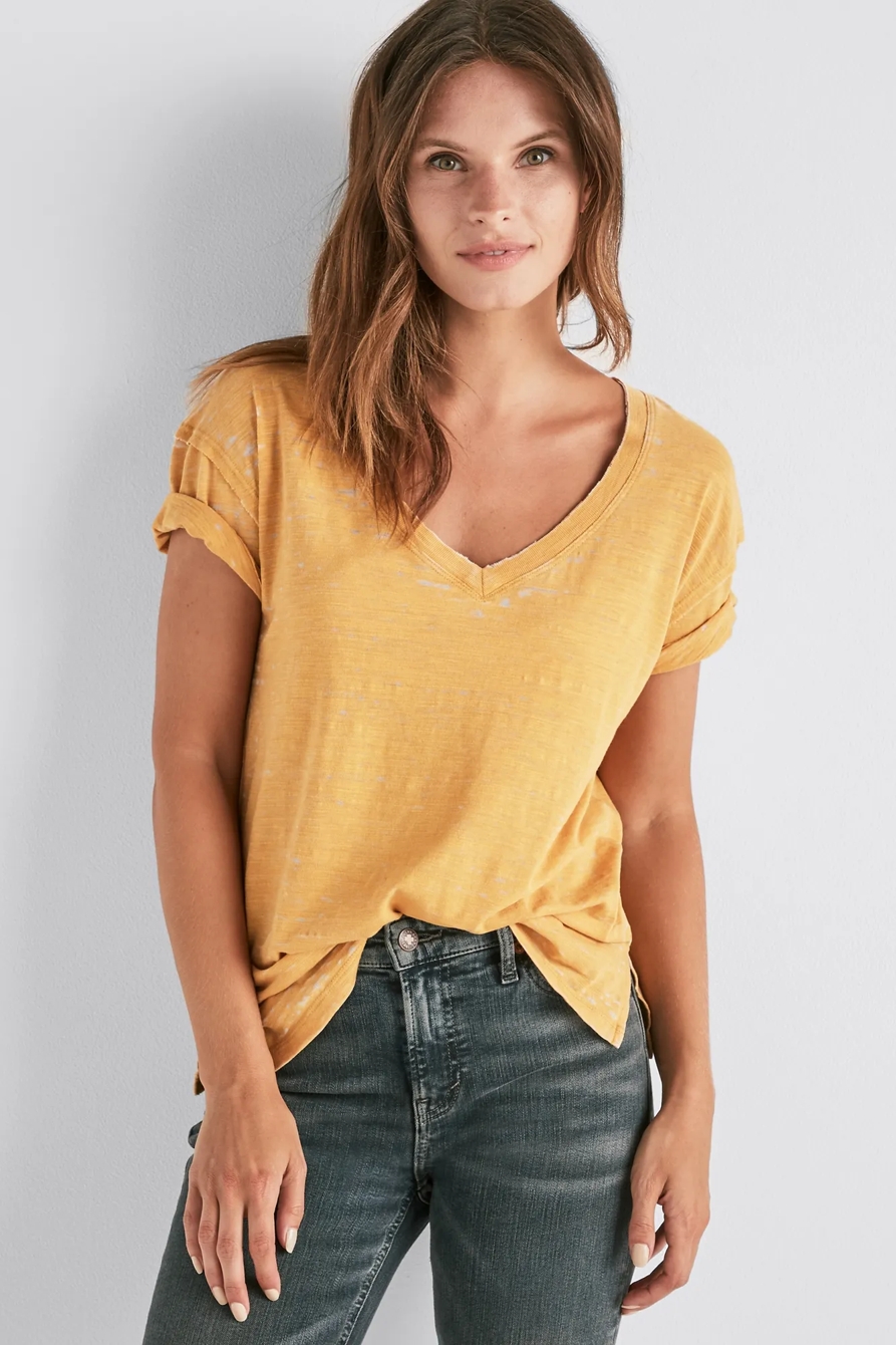 VENICE BURNOUT V-NECK TEE | Lucky Brand