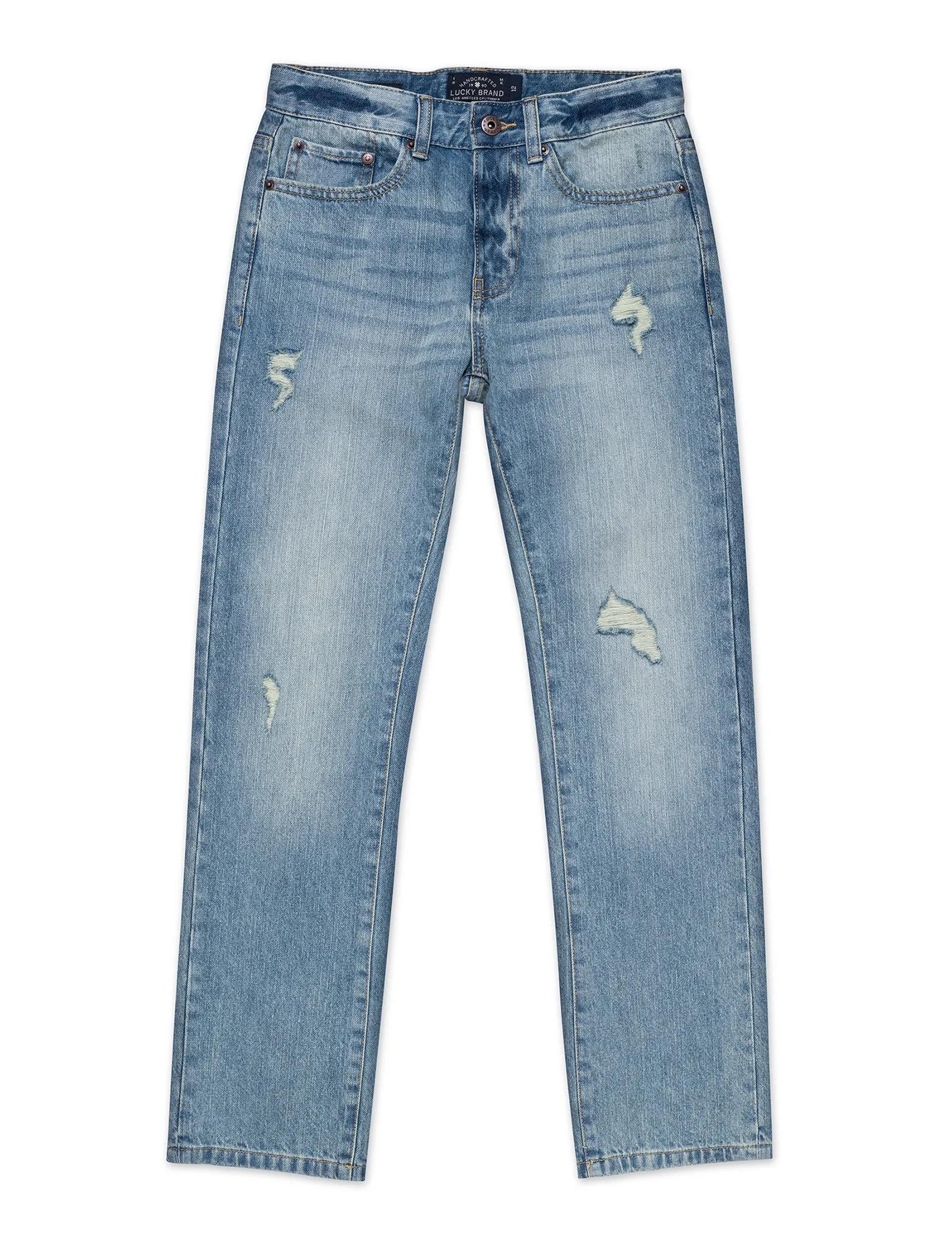 LITTLE BOYS 5-7 5 POCKET STRETCH DENIM JEANS, image 1