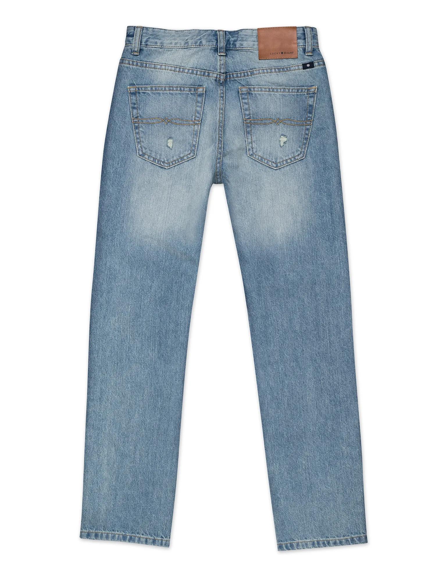 LITTLE BOYS 5-7 5 POCKET STRETCH DENIM JEANS, image 2