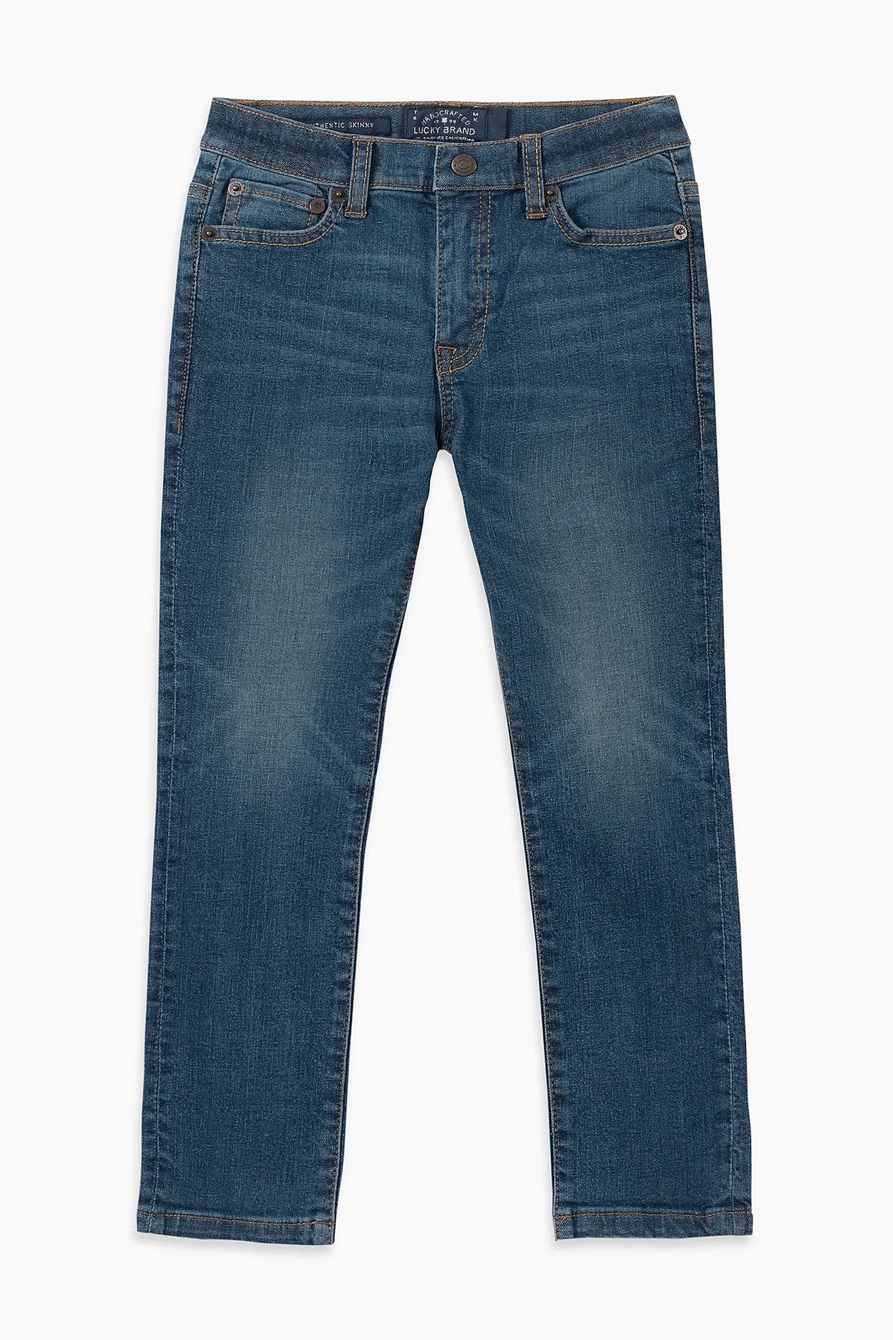 LITTLE BOYS 2T-7 7 POCKET DENIM PANT AUTHENTIC SKINNY, image 1