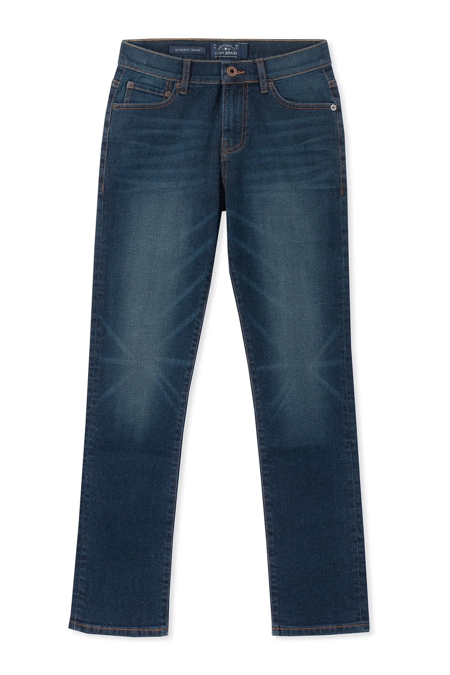 LITTLE BOYS 5 POCKET DENIM PANT AUTHENTIC SKINNY, image 1