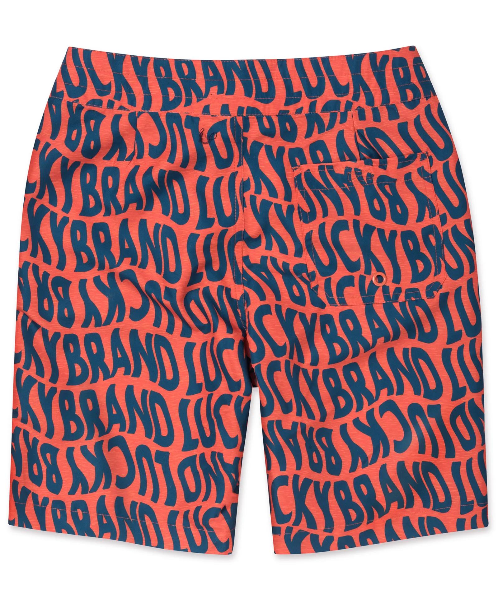 BOYS 8-16 LUCKY PRINT BOARDSHORTS, image 2