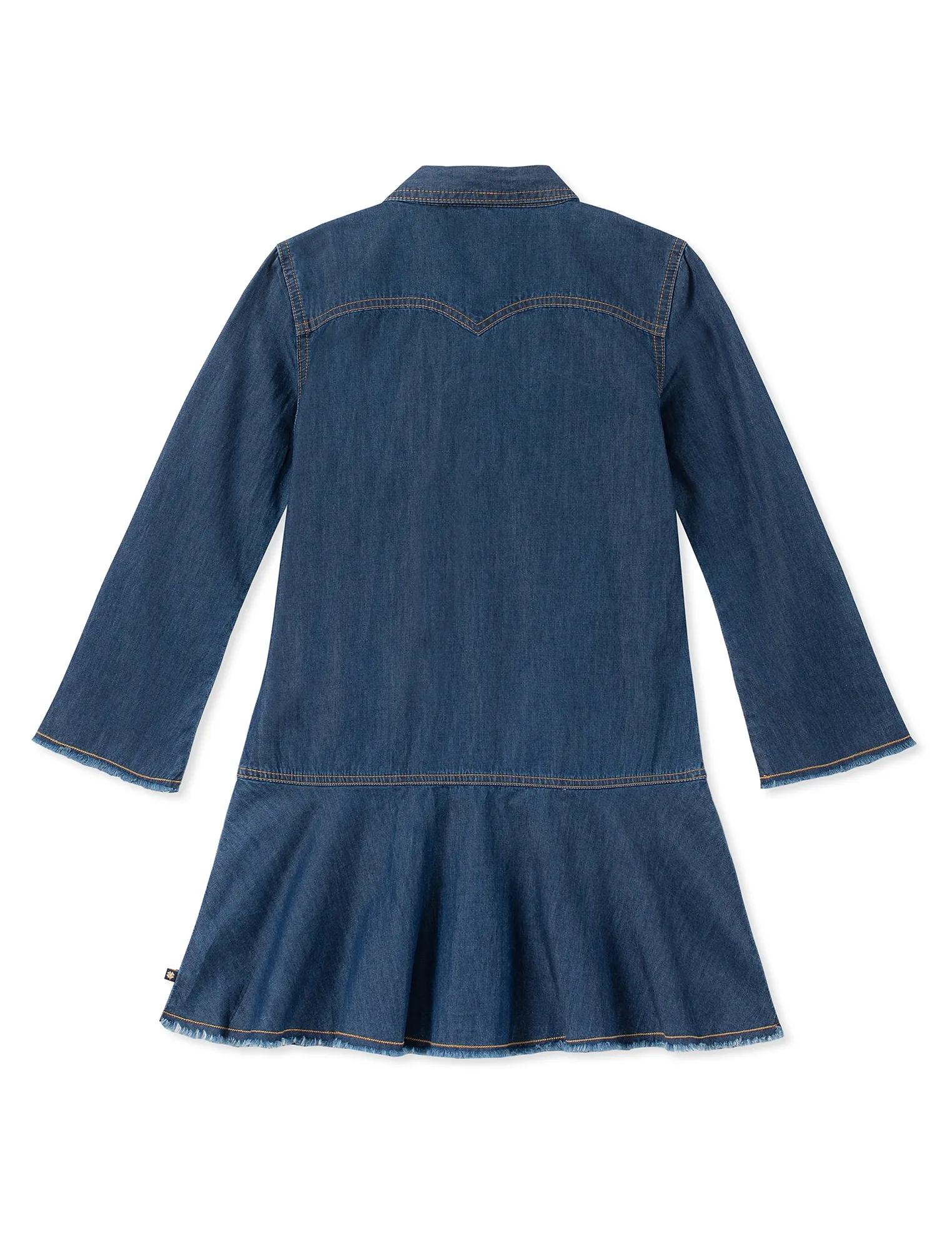GIRLS S-XL RAE DENIM DRESS, image 2