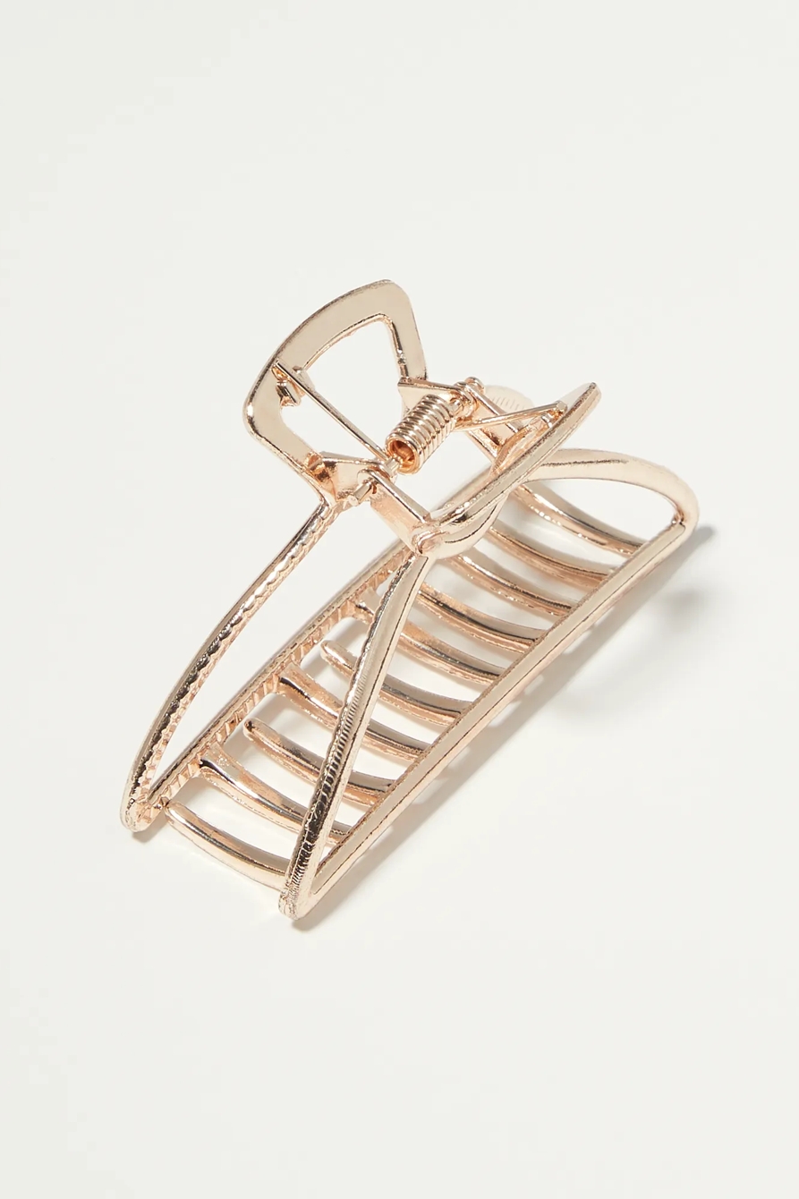 GOLD OPEN CLAW CLIP, image 2
