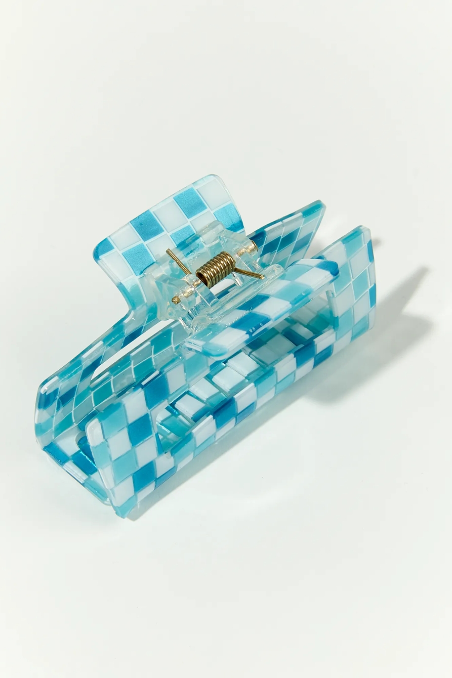 CHECKER RECTANGLE CLAW CLIP, image 2