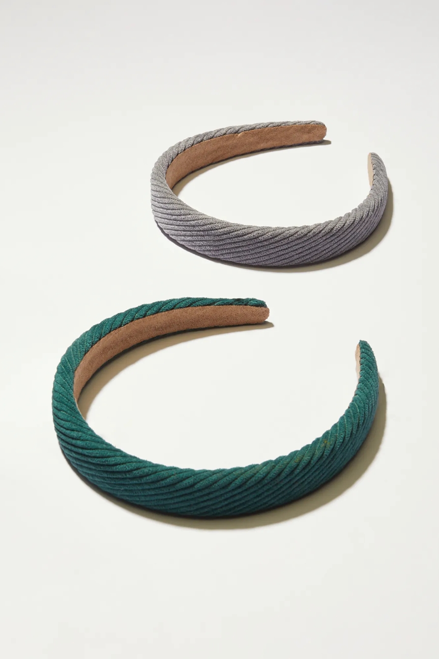 CORDUROY PUFF HEADBAND 2 PK, image 1