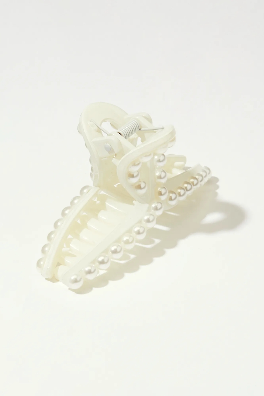 Ivory Pearl Claw Clip, image 2