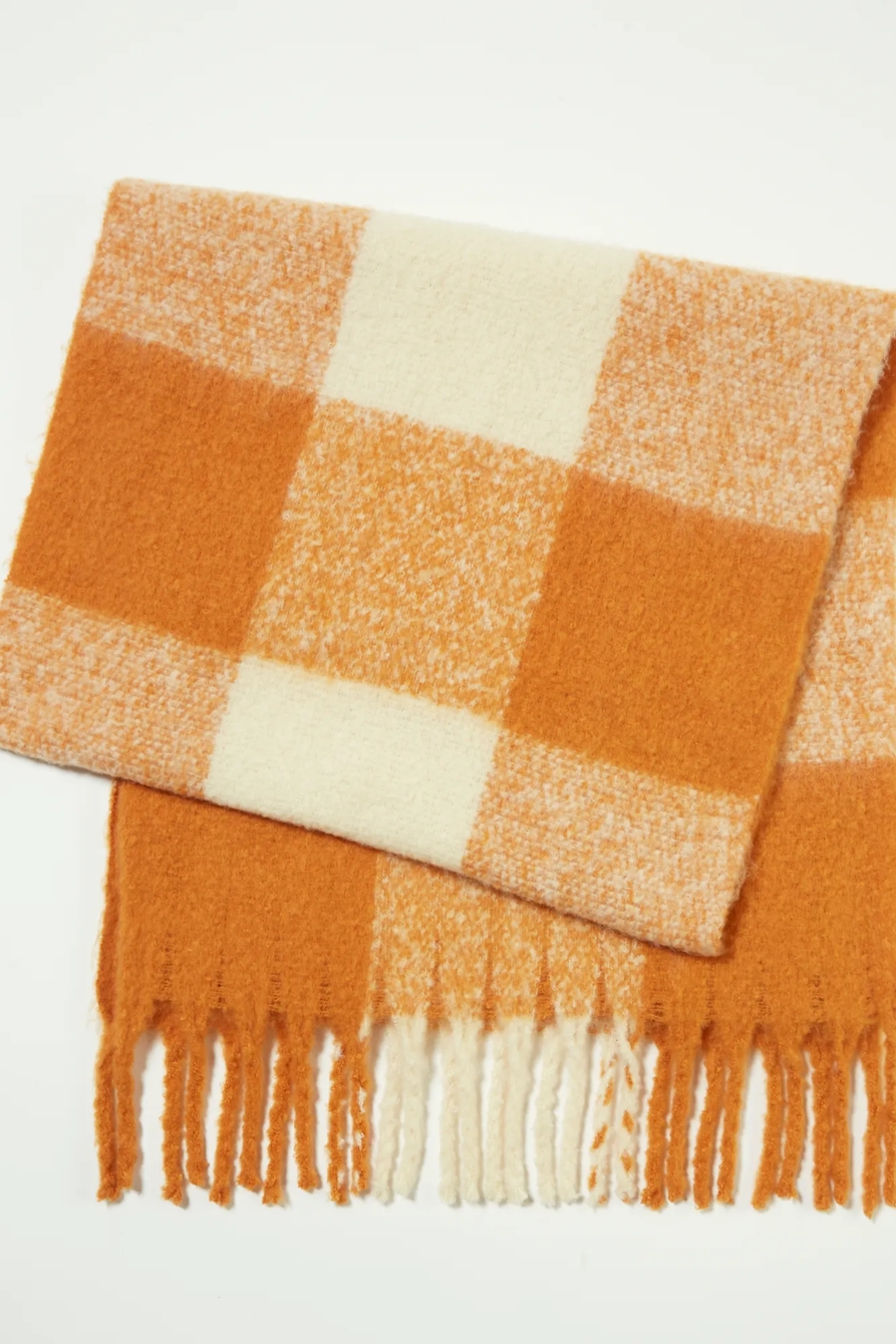 BUFFALO CHECK RECYLCED BLANKET SCARF, image 2