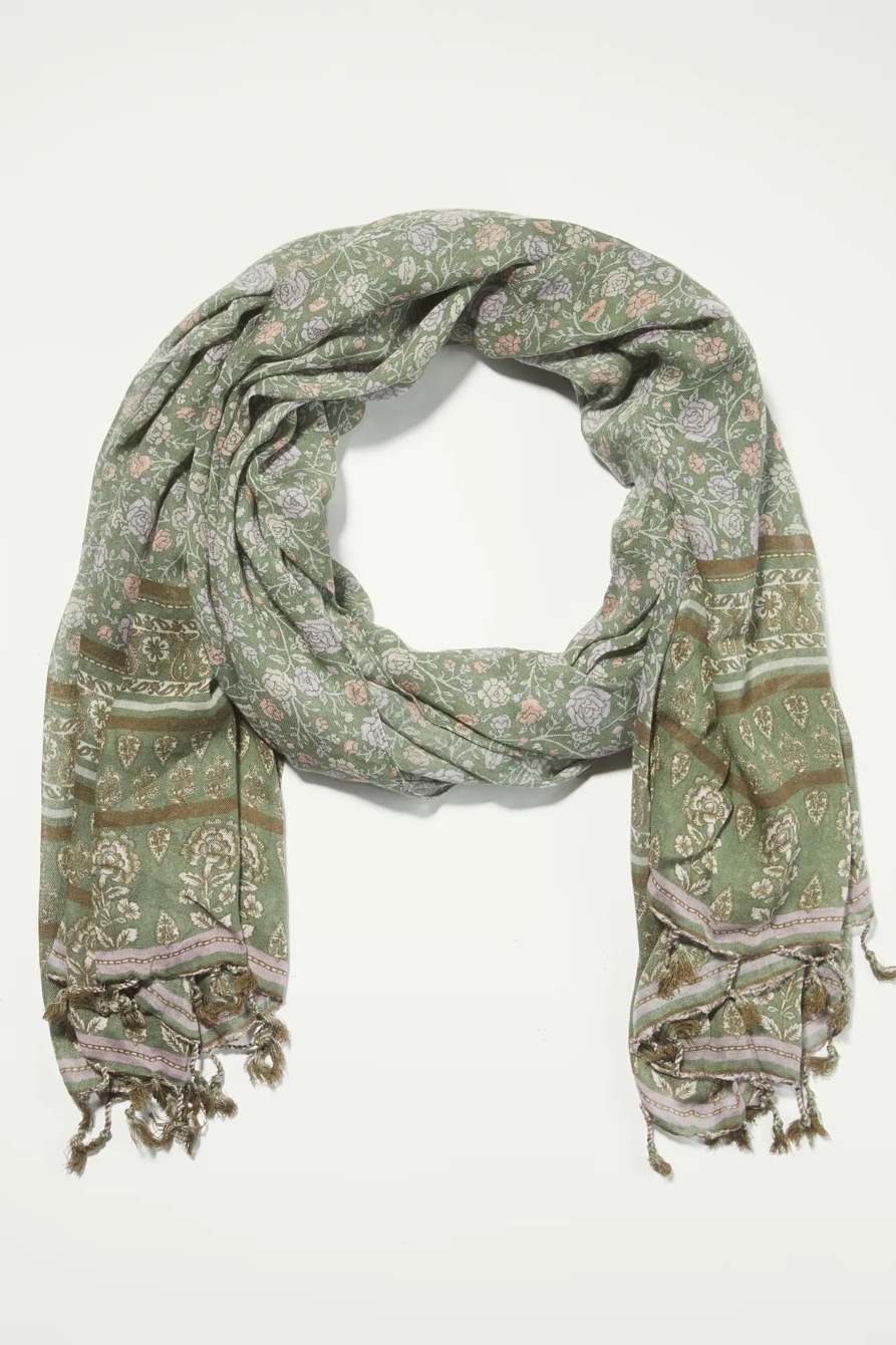 HERITAGE FLORAL PRINT SCARF, image 1