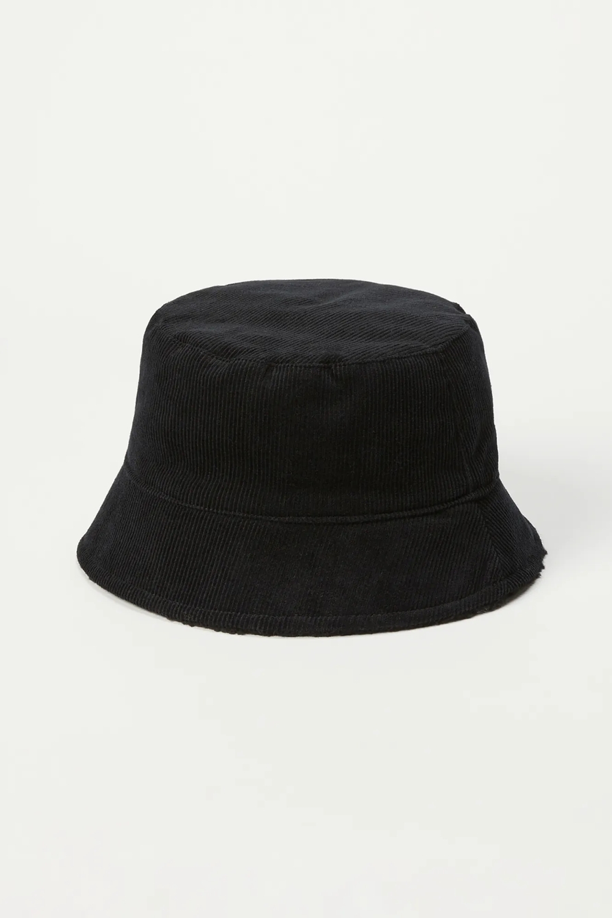 REVERSIBLE CORDUROY TEDDY BUCKET HAT, image 1