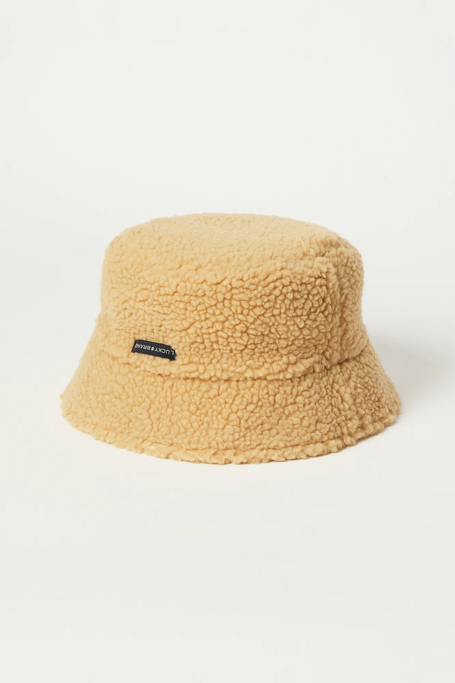 REVERSIBLE CORDUROY TEDDY BUCKET HAT, image 2