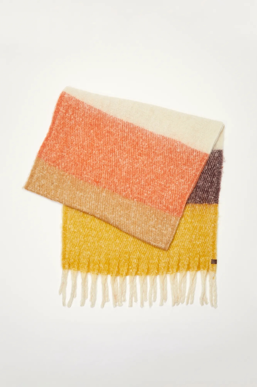 CHUNKY STRIPE FRINGE SCARF, image 2
