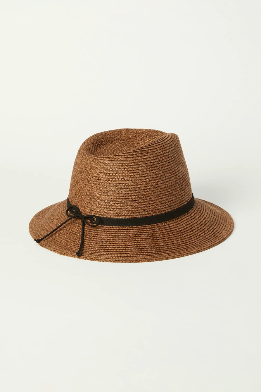 LEATHER TIE STRAW HAT, image 2