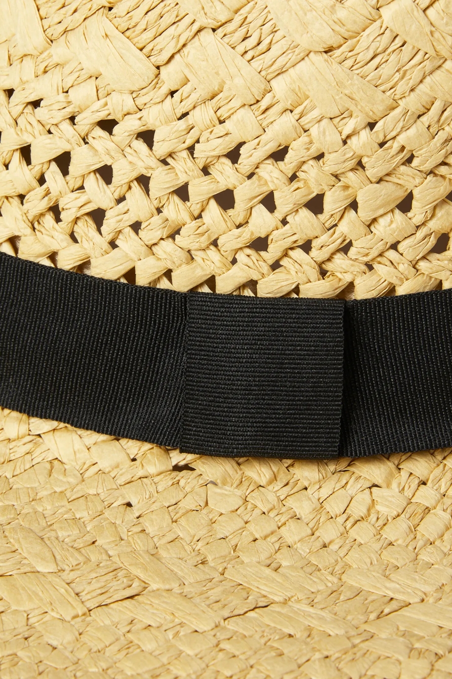 OPEN WEAVE BOATER HAT, image 3