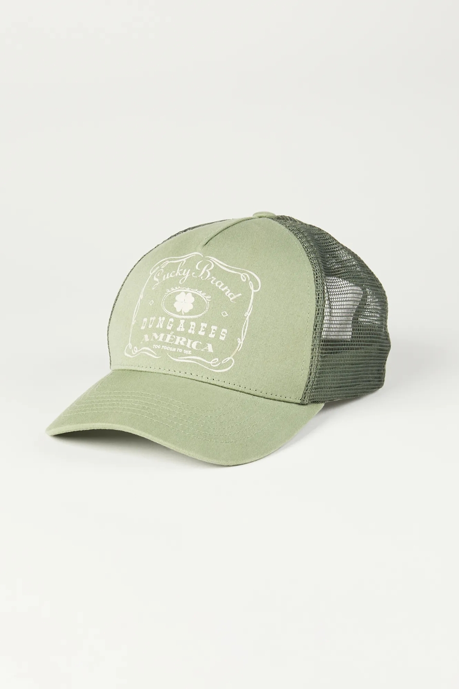 VINTAGE LUCKY BRAND TRUCKER HAT, image 1