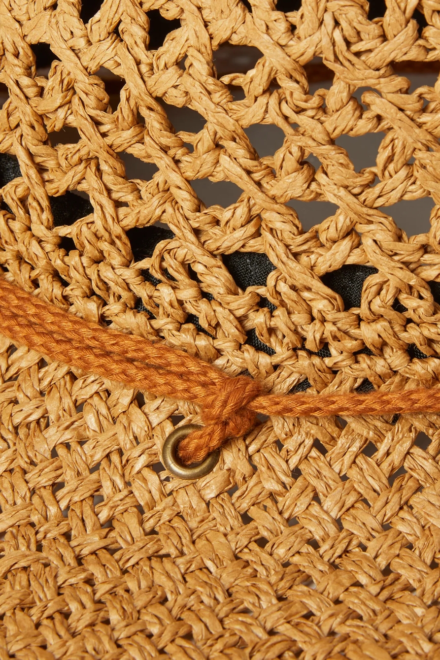 WOVEN COWBOY HAT WITH STRAP, image 3