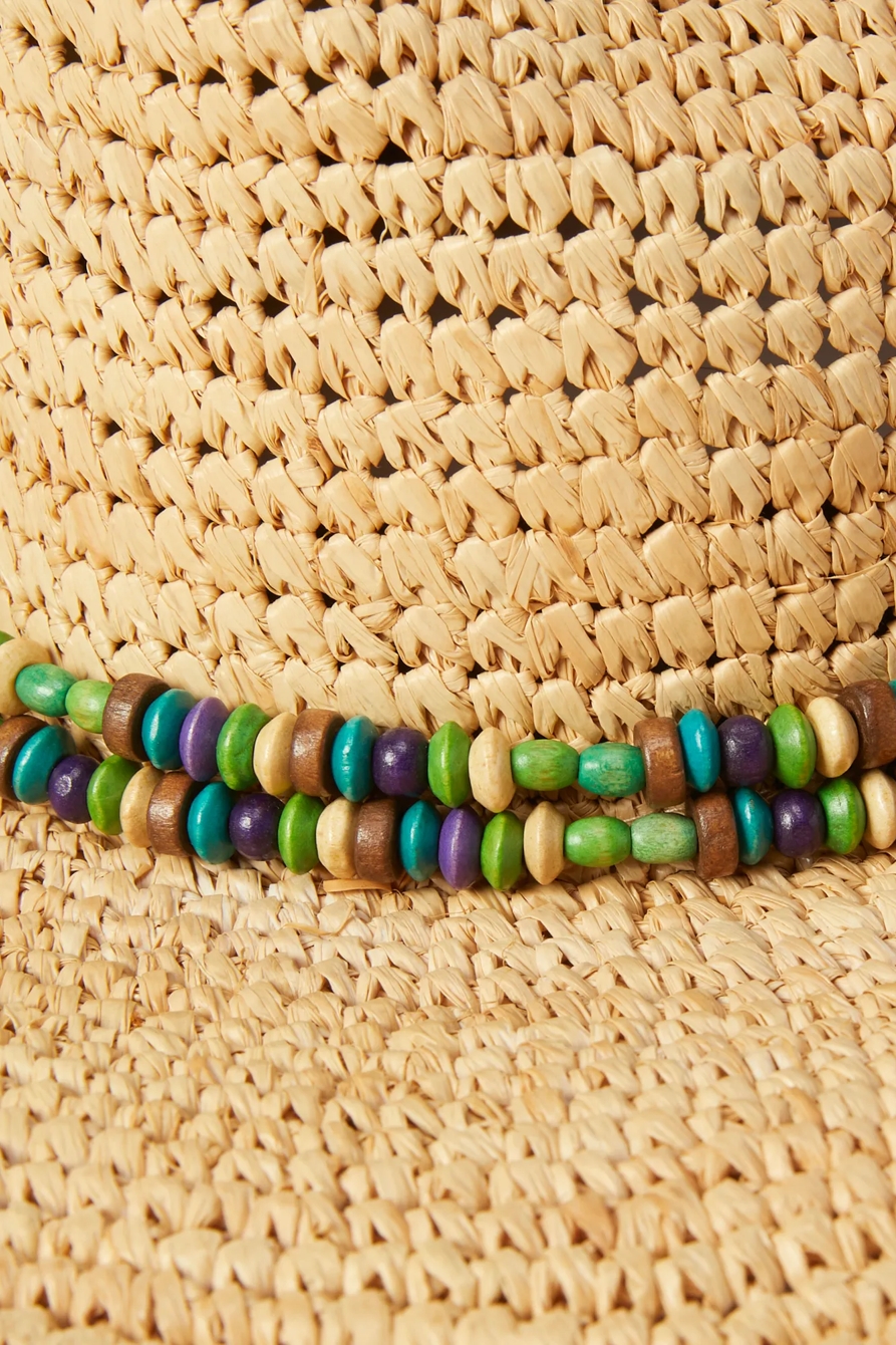 BEADED BAND WOVEN COWBOY HAT, image 3