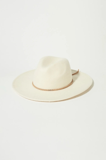 CREAM LEATHER BRAIDED RANGER, image 1