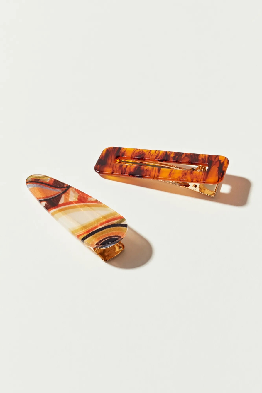 GROOVY HAIR BARRETTE SET, image 1
