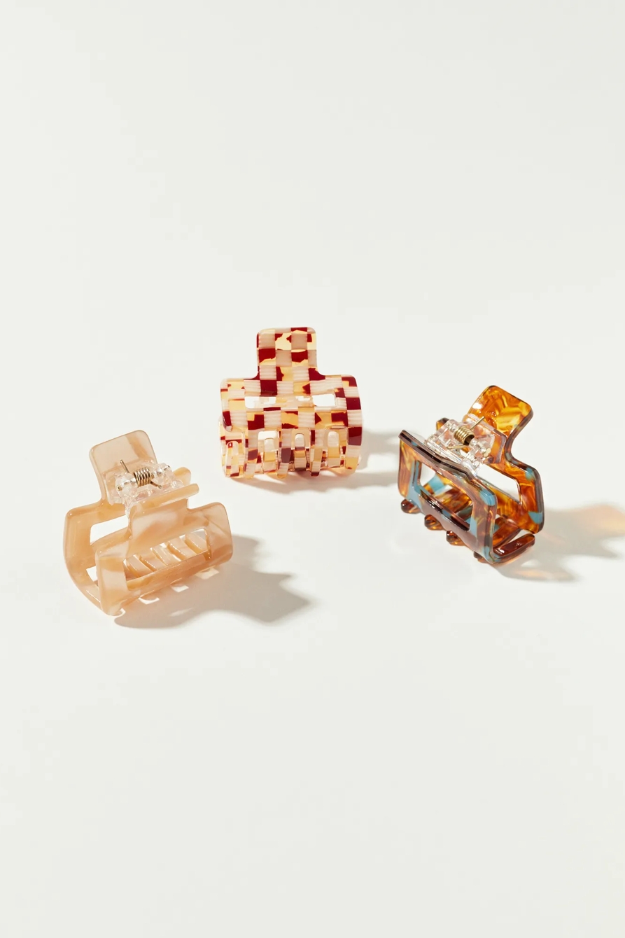 MINI CHECKERED CLAW SET, image 2