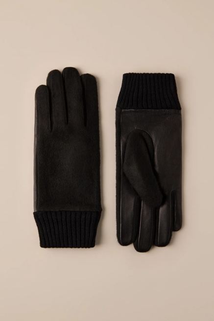 WOOL LEATHER GLOVE, image 1