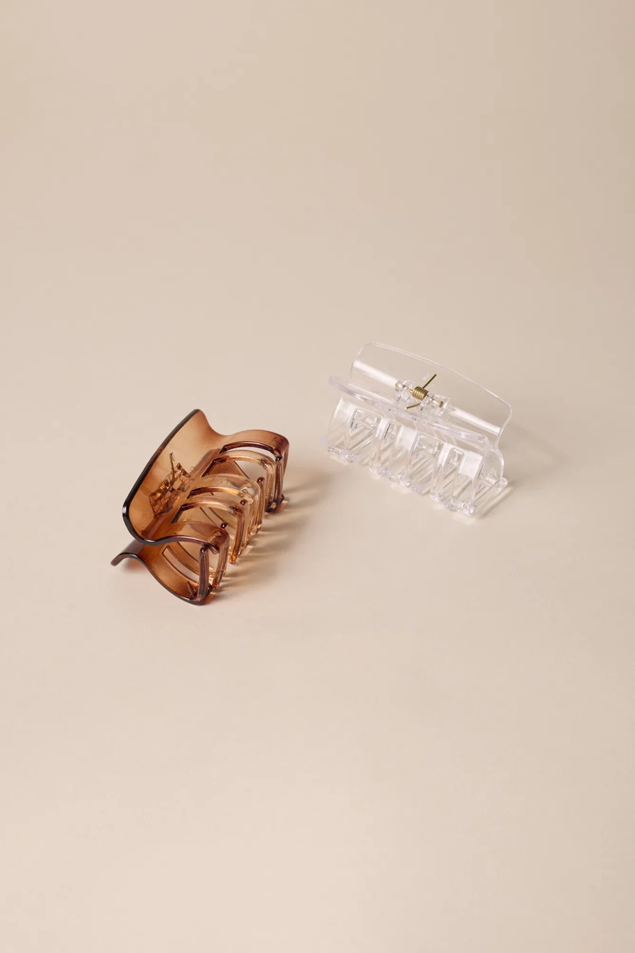 CLEAR AND TORTOISE CLAW SET, image 2