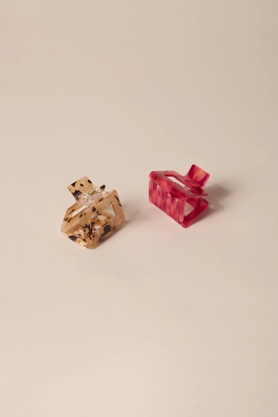 TORTOISE AND RED MINI CLAW SET, image 2