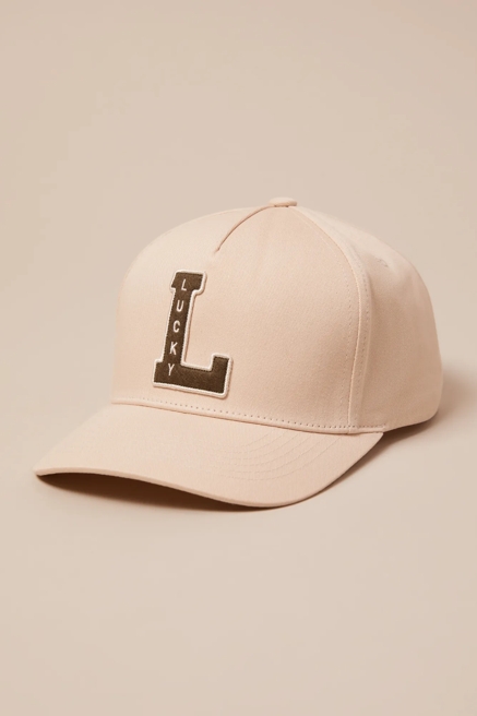 LUCKY VINTAGE EMBROIDERED BASEBALL CAP, image 1