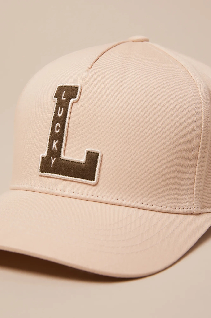 LUCKY VINTAGE EMBROIDERED BASEBALL CAP, image 3