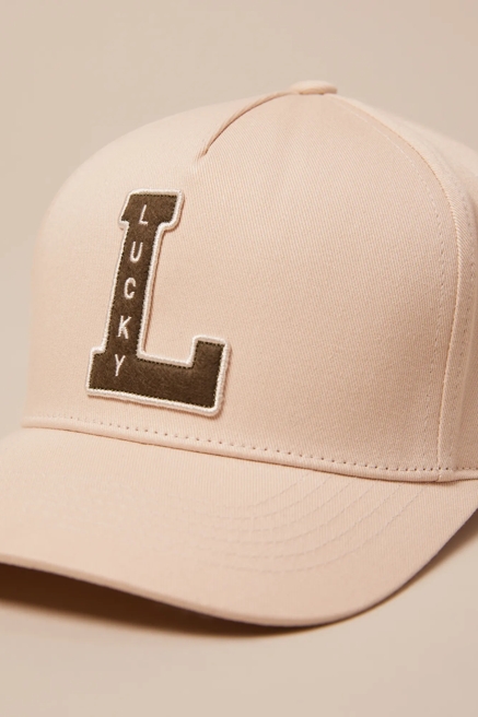 LUCKY VINTAGE EMBROIDERED BASEBALL CAP, image 3