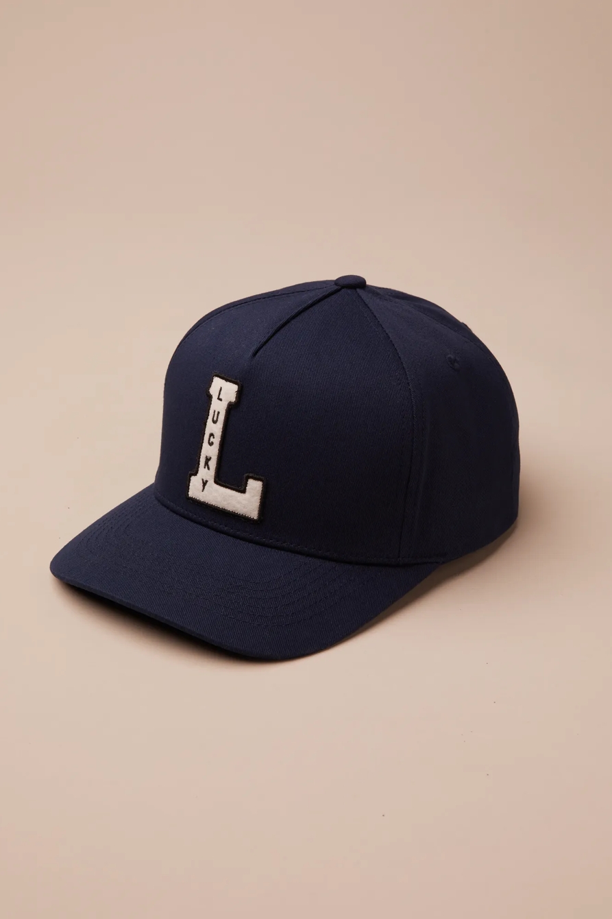 LUCKY VINTAGE EMBROIDERED BASEBALL CAP, image 1