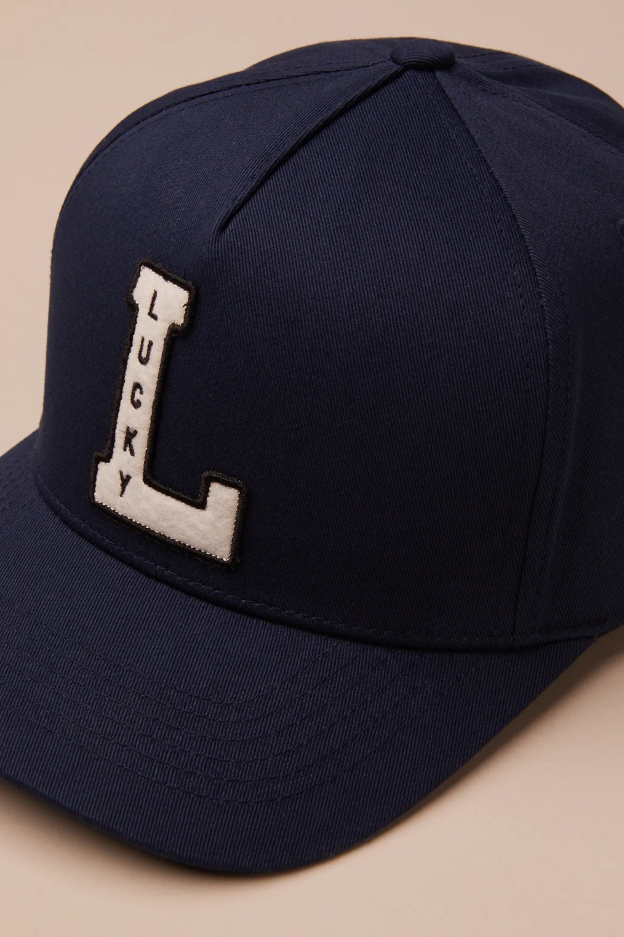 LUCKY VINTAGE EMBROIDERED BASEBALL CAP, image 3