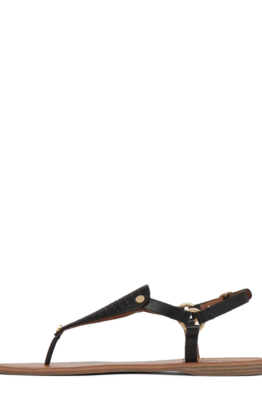 ABELL LEATHER FLAT SANDAL, image 2