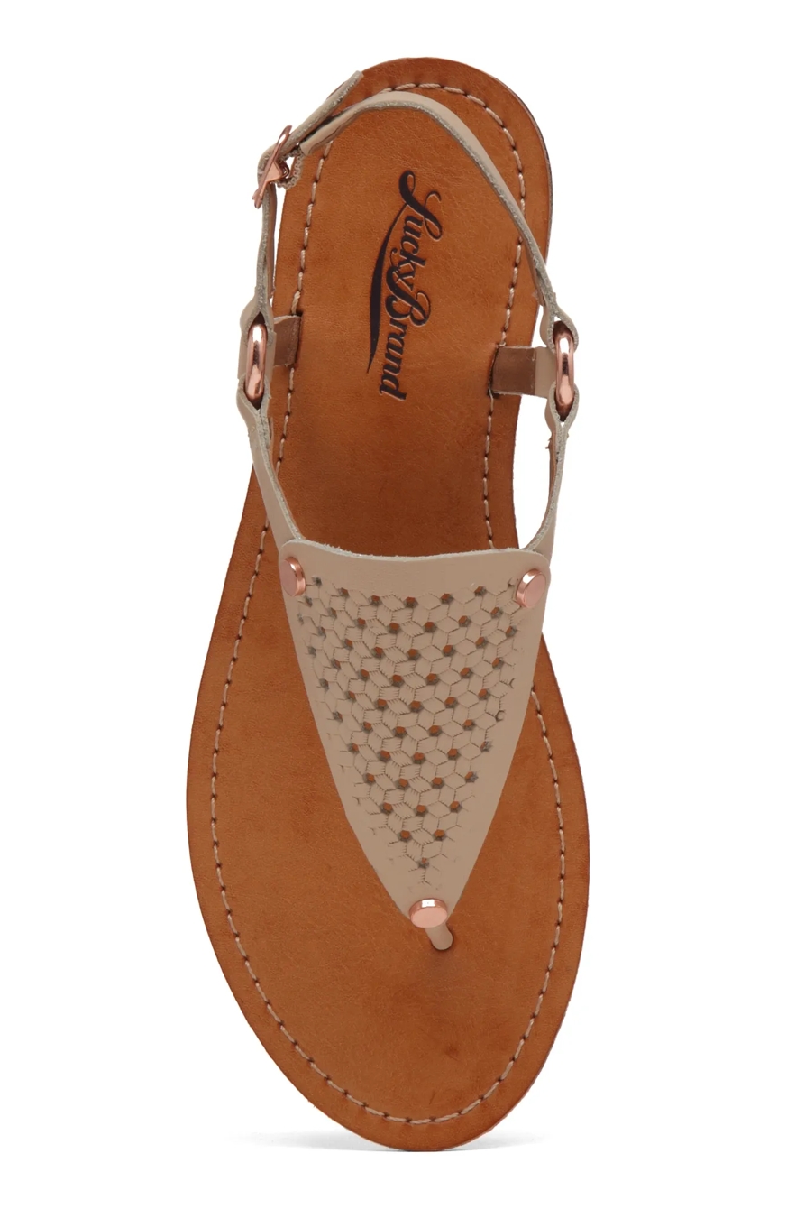 ABELL LEATHER FLAT SANDAL, image 5