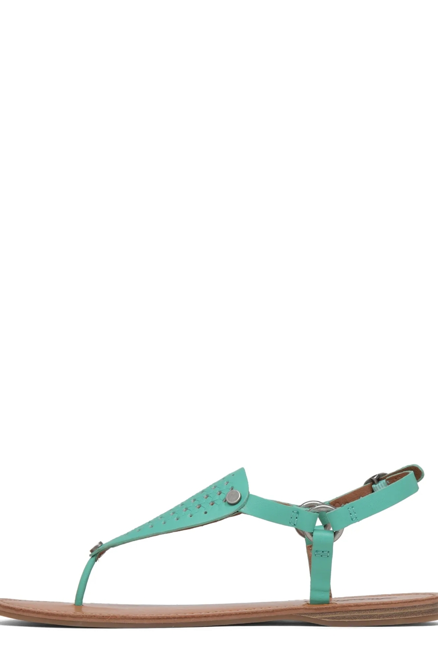 ABELL LEATHER FLAT SANDAL, image 2