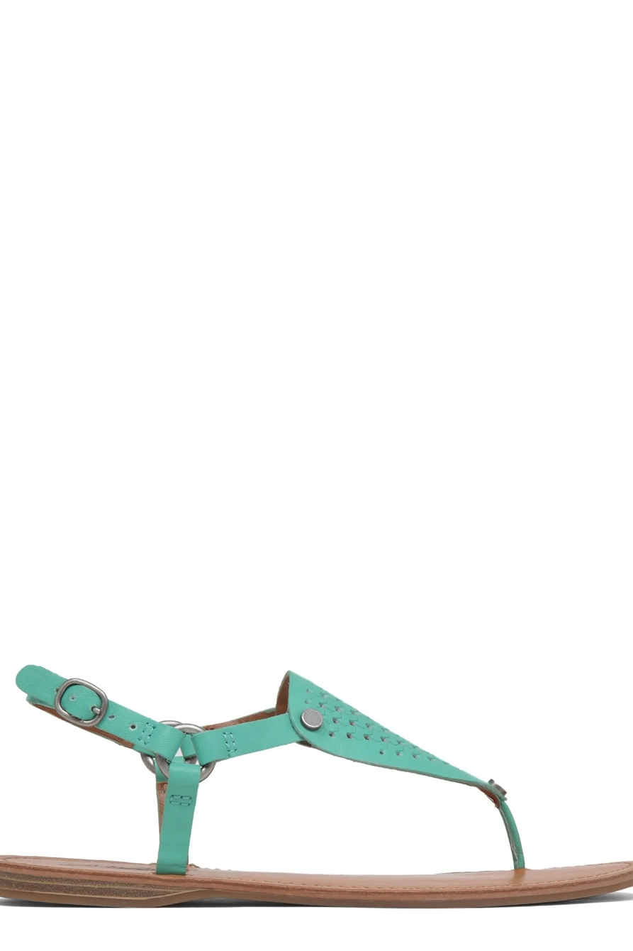 ABELL LEATHER FLAT SANDAL, image 3