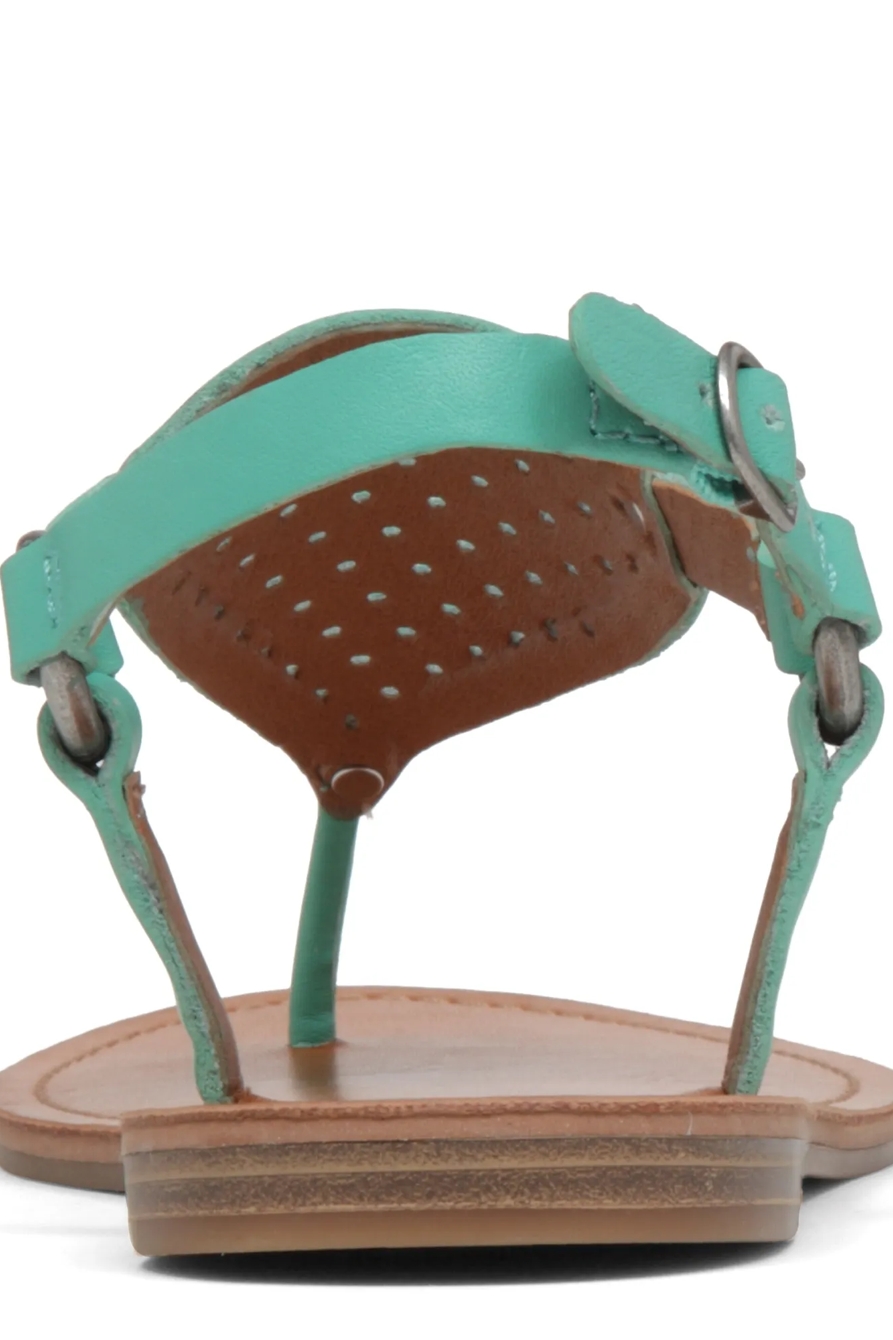 ABELL LEATHER FLAT SANDAL, image 4