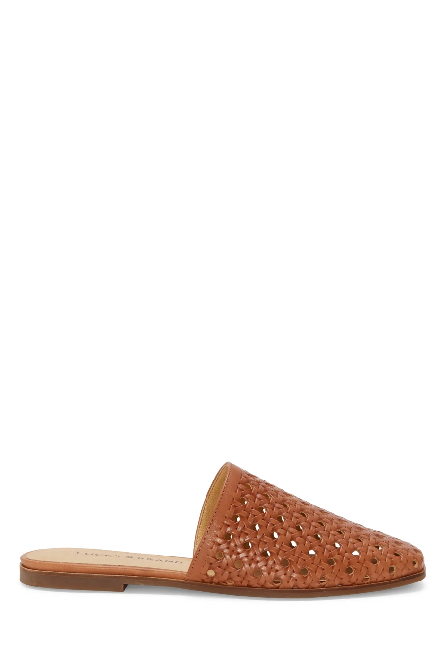 ACASIA LEATHER SLIDE FLAT, image 2
