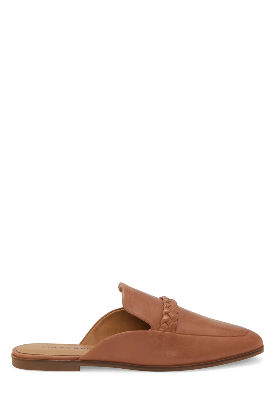 AGNAE LEATHER FLAT SLIDE, image 2