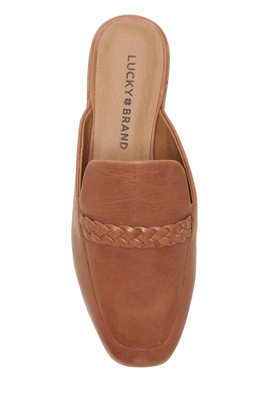 AGNAE LEATHER FLAT SLIDE, image 4