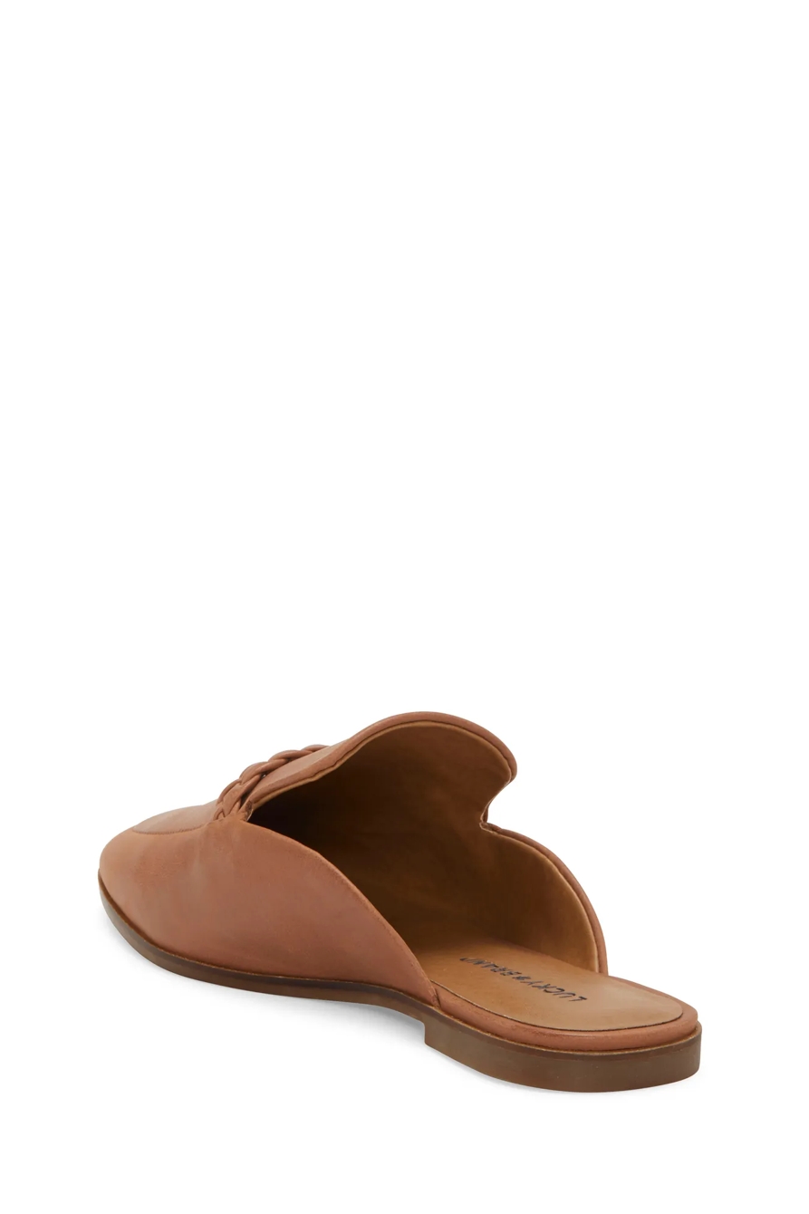 AGNAE LEATHER FLAT SLIDE, image 6