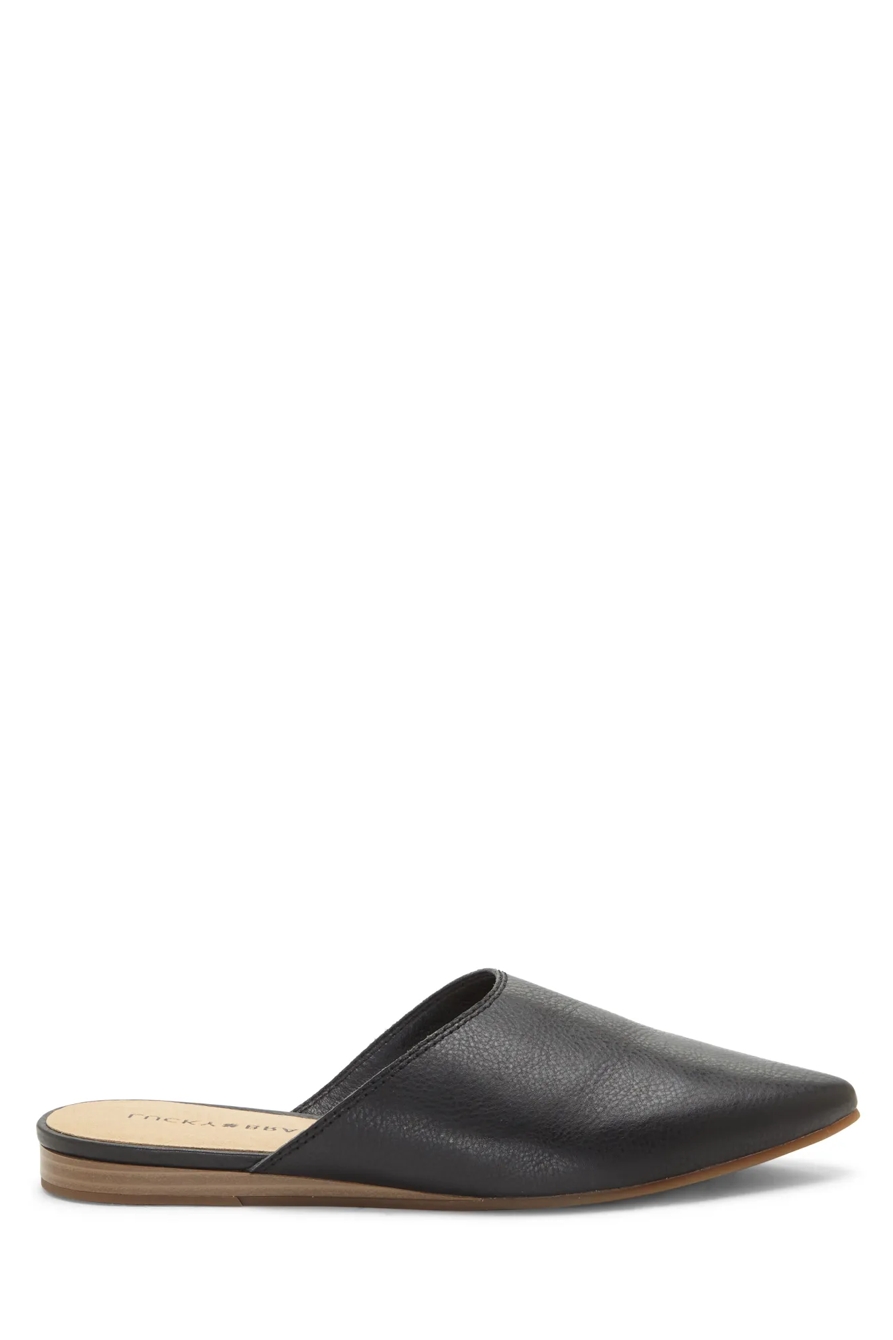 BAREISHA LEATHER FLAT SLIDES, image 2