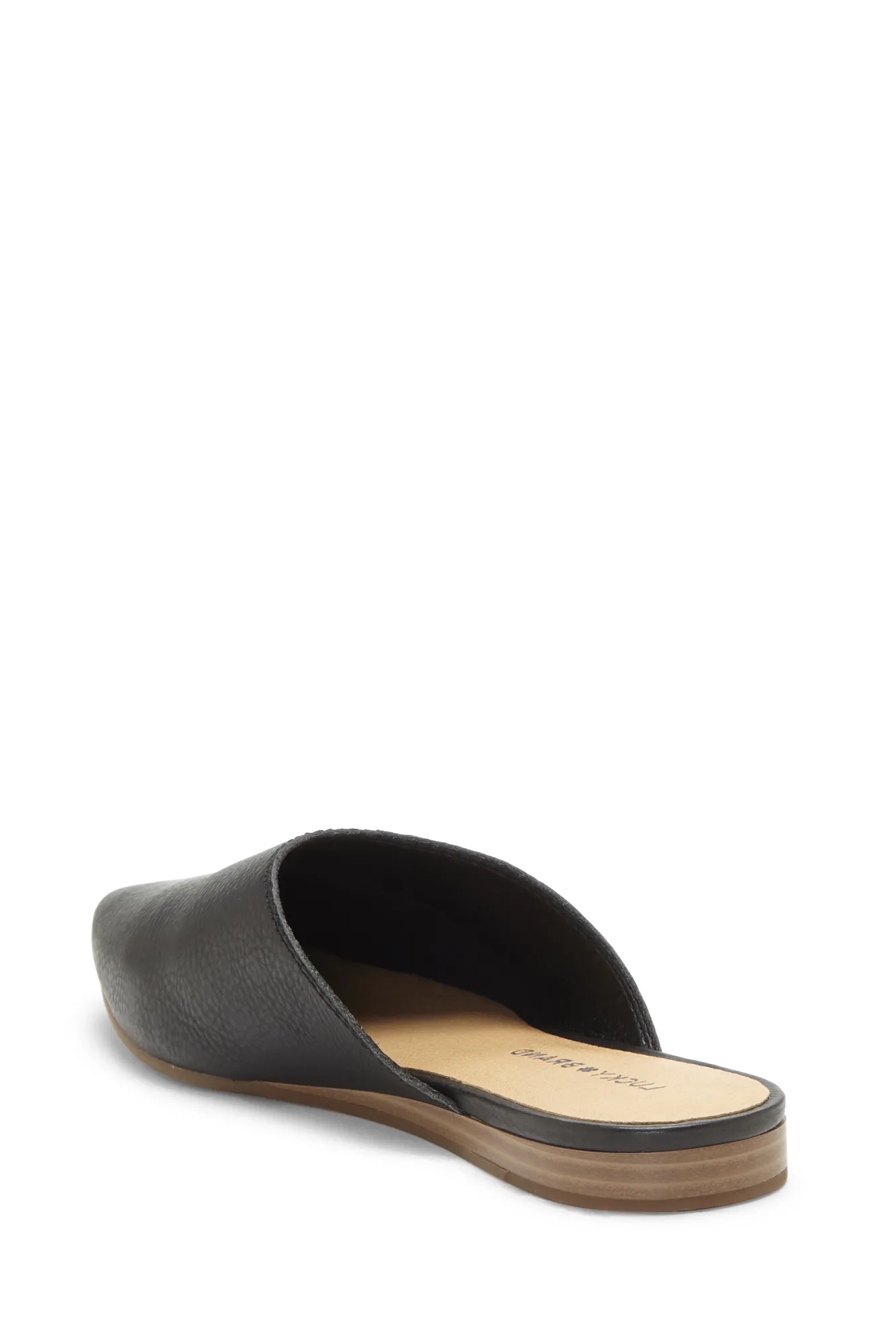 BAREISHA LEATHER FLAT SLIDES, image 4