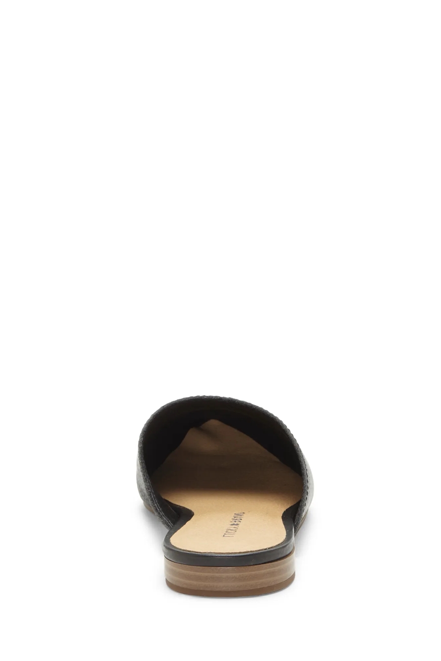 BAREISHA LEATHER FLAT SLIDES, image 5