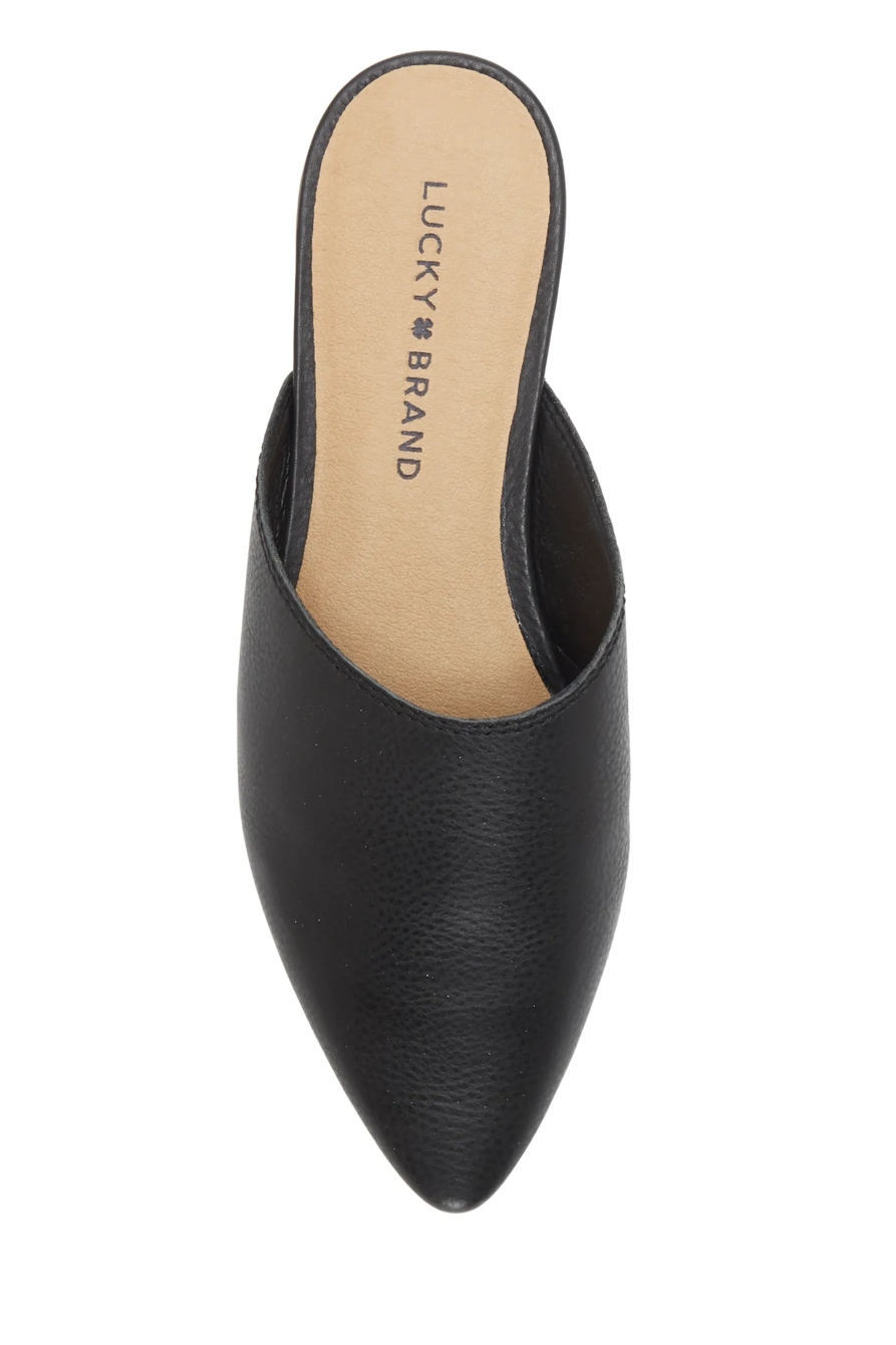 BAREISHA LEATHER FLAT SLIDES, image 6