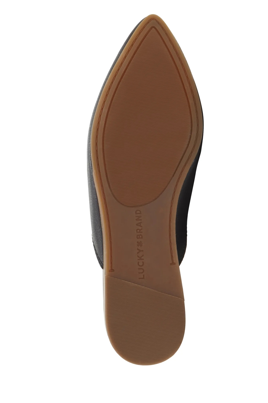 BAREISHA LEATHER FLAT SLIDES, image 8