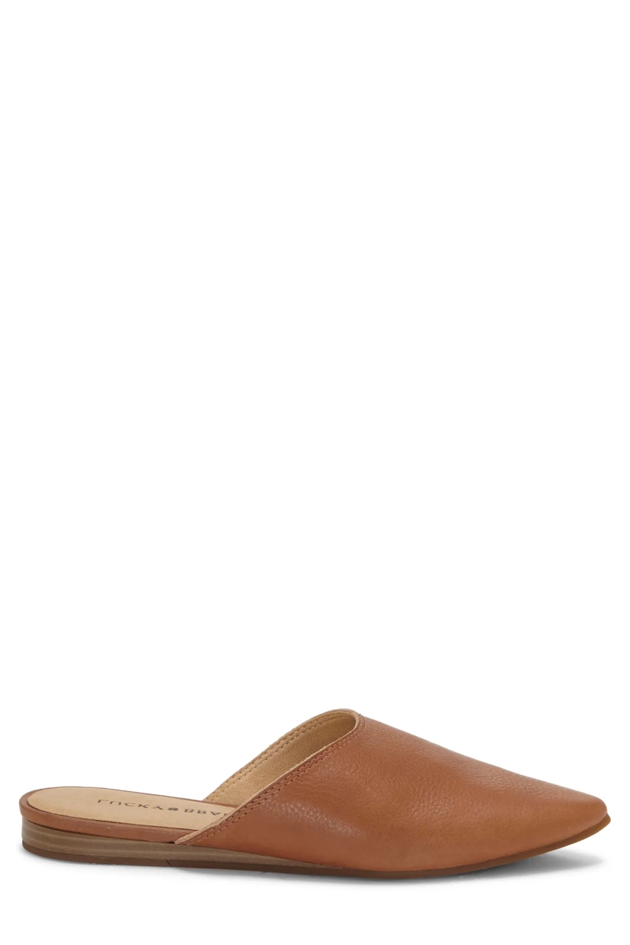 BAREISHA LEATHER FLAT SLIDES, image 2